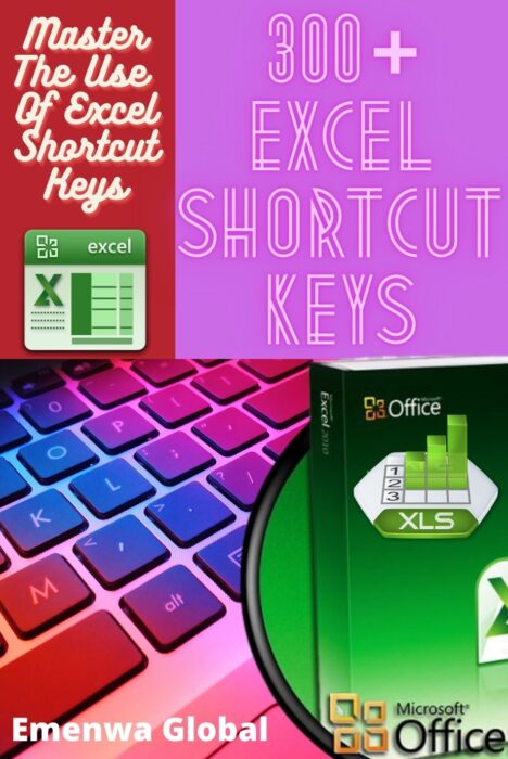 List of 300+ Excel Shortcut Keys